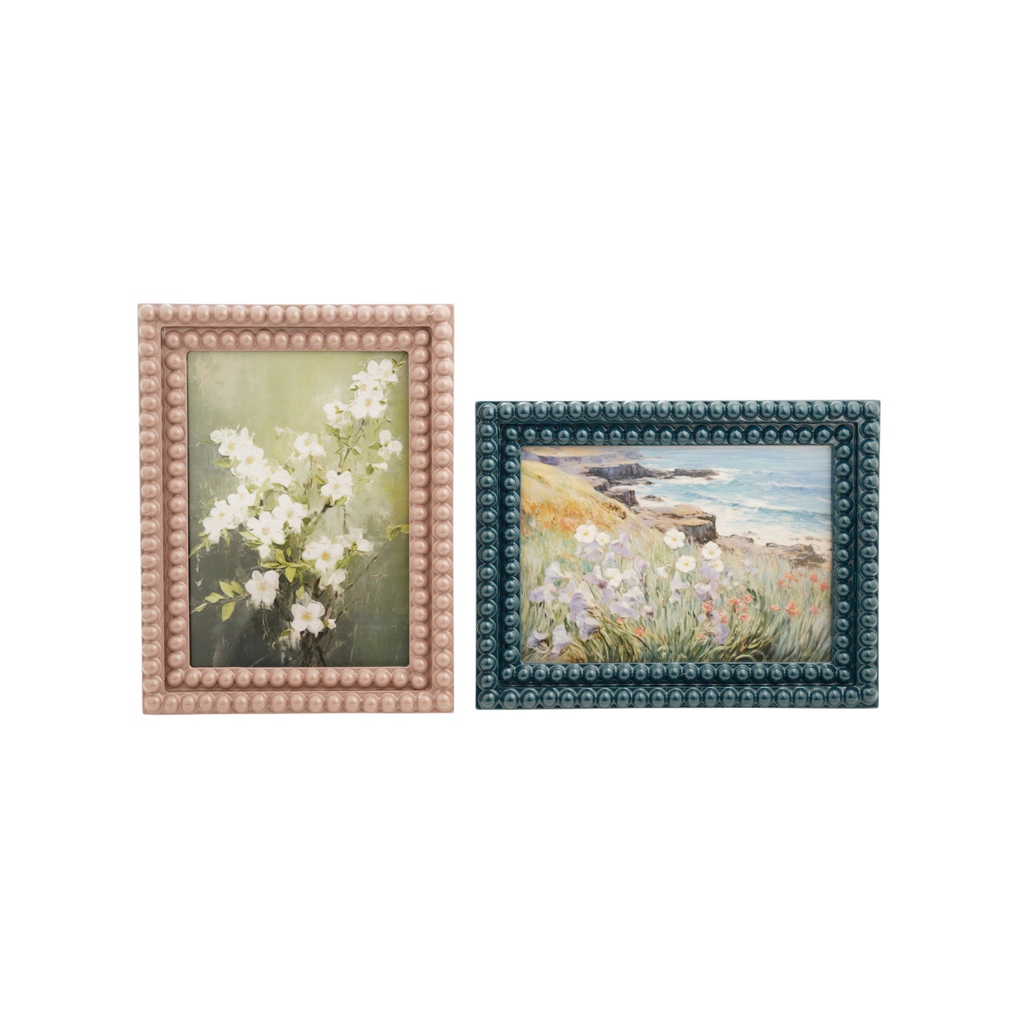 6-1/2"L x 8-1/4"H Resin Bobbin Photo Frame,  (Holds 5" x 7" Photo)