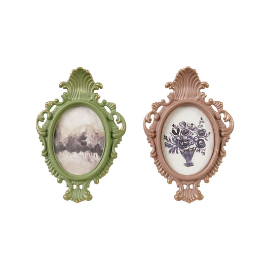 Pewter Framed Glass Decor/Photo Frame