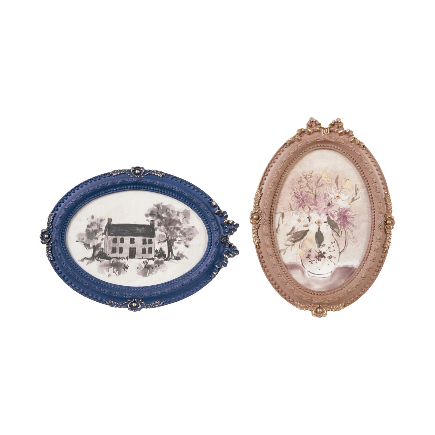 Pewter Framed Glass Decor/Photo Frame - 2 Colors