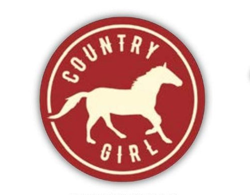 "Country Girl" Horse Sticker