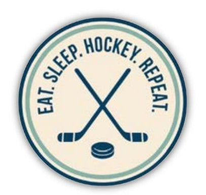 Eat. Sleep. Hockey. Repeat. Sticker