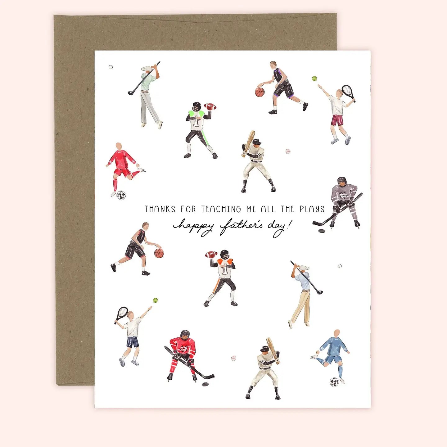 Father's Day Teaching Me The Plays Card