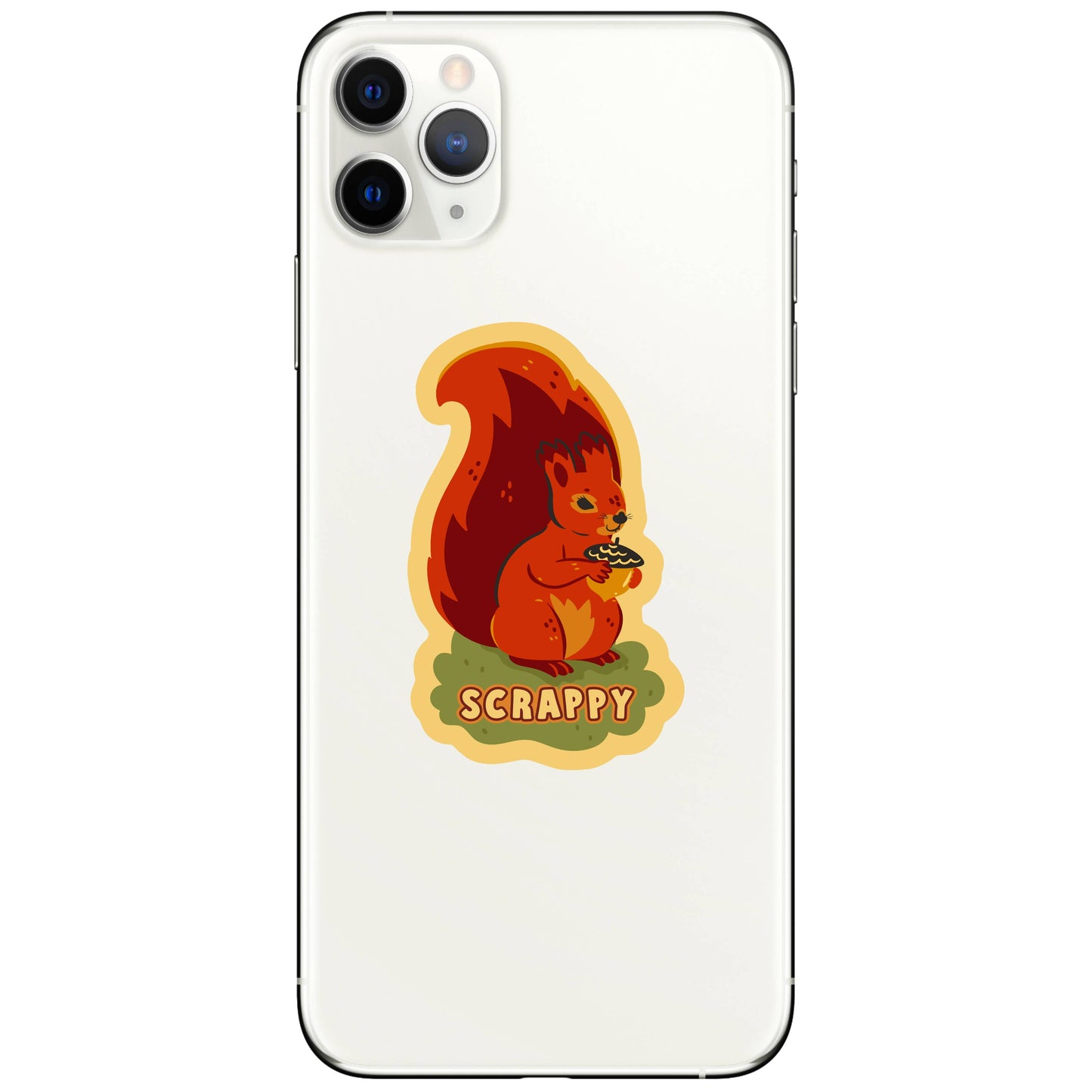 Scrappy Squirrel Funny High Quality Vinyl Sticker