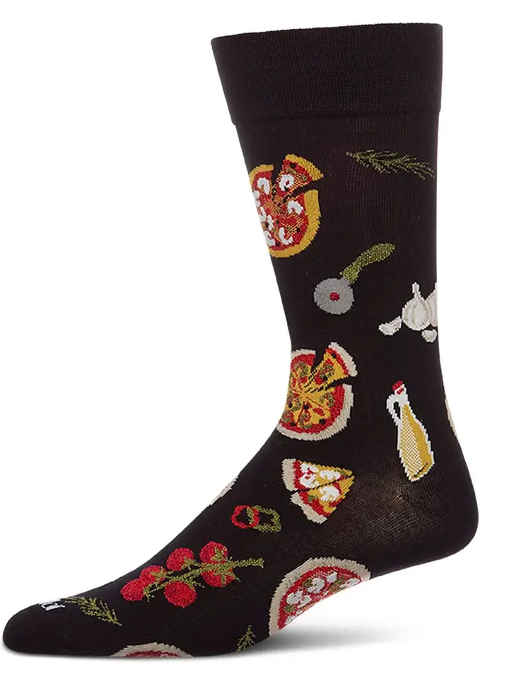 Pizza Party Bamboo Men's Crew