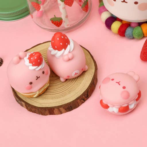 Molang loves strawberries Random Figure Box