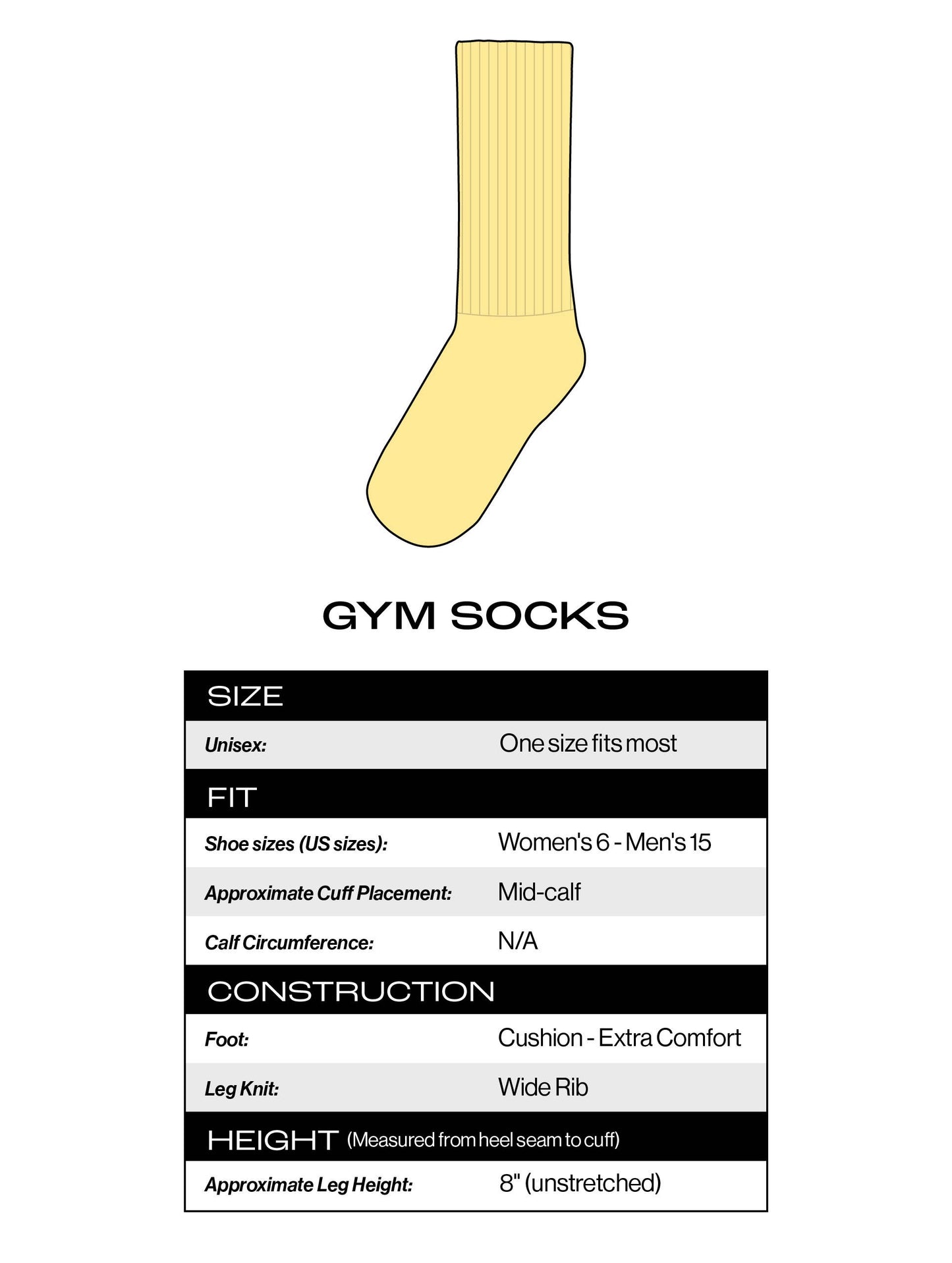 I ❤️ Kimchi Gym Crew Socks