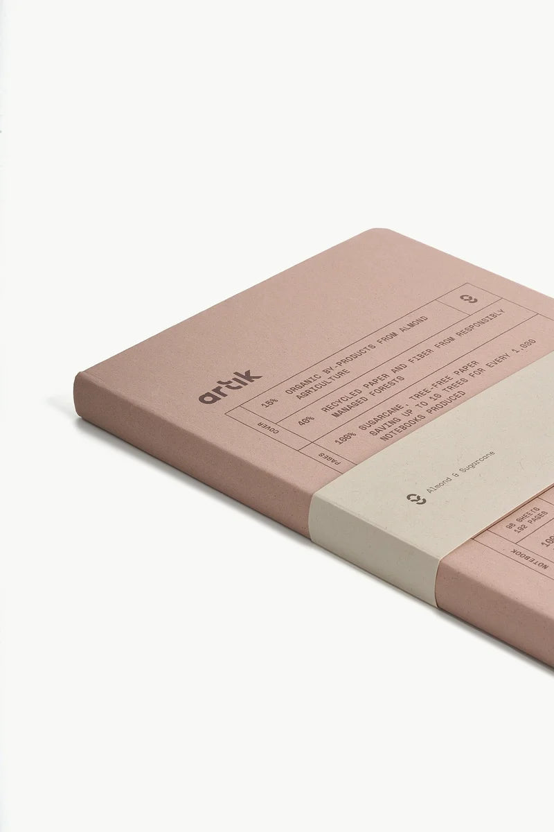 Artik Hard Cover Journal | Ruled | Almond