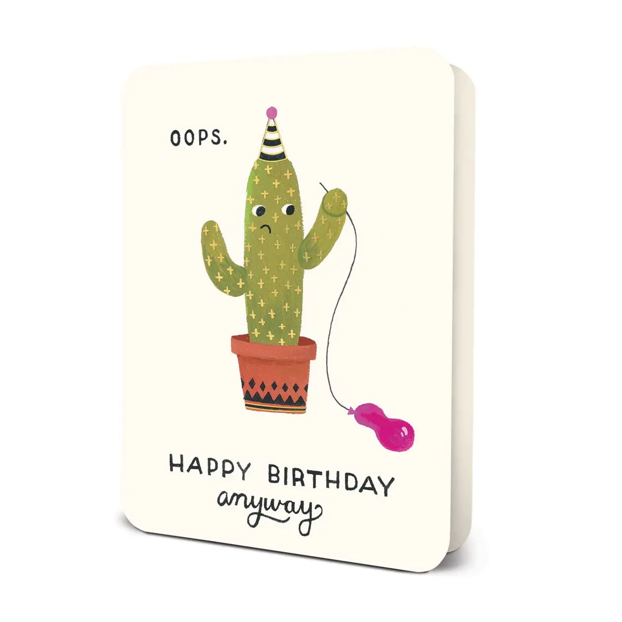 Oops Cactus Deluxe Greeting Cards