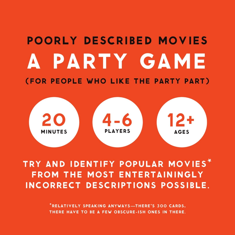 Poorly Explained Movies (A Game)