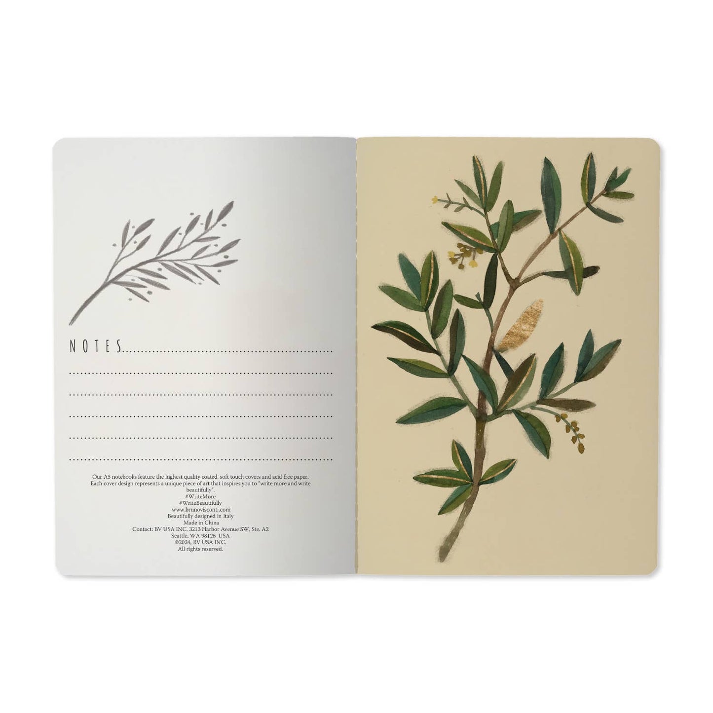 A5 Notebook - Olive