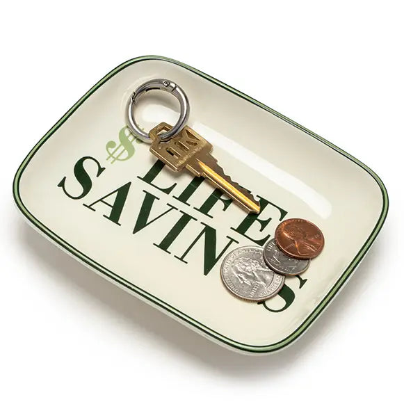 Life Savings Ceramic Trinket & Jewelry Tray