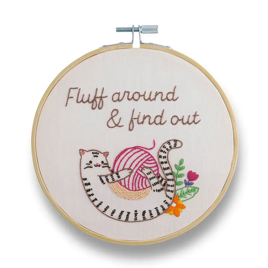Fluff Around and Find Out Embroidery Kit