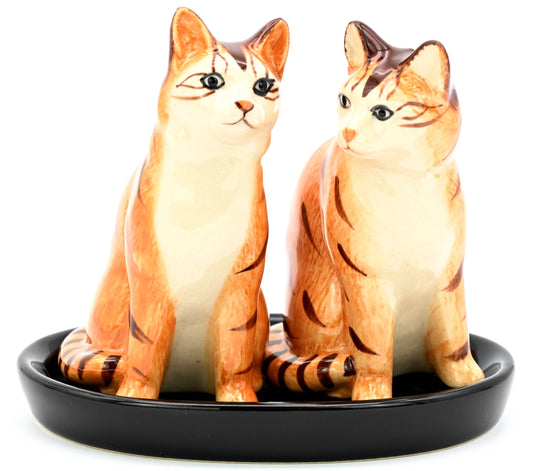 Orange Tabby Salt and Pepper Shakers