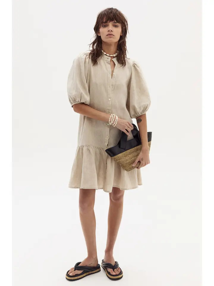 Carmela Linen Dress