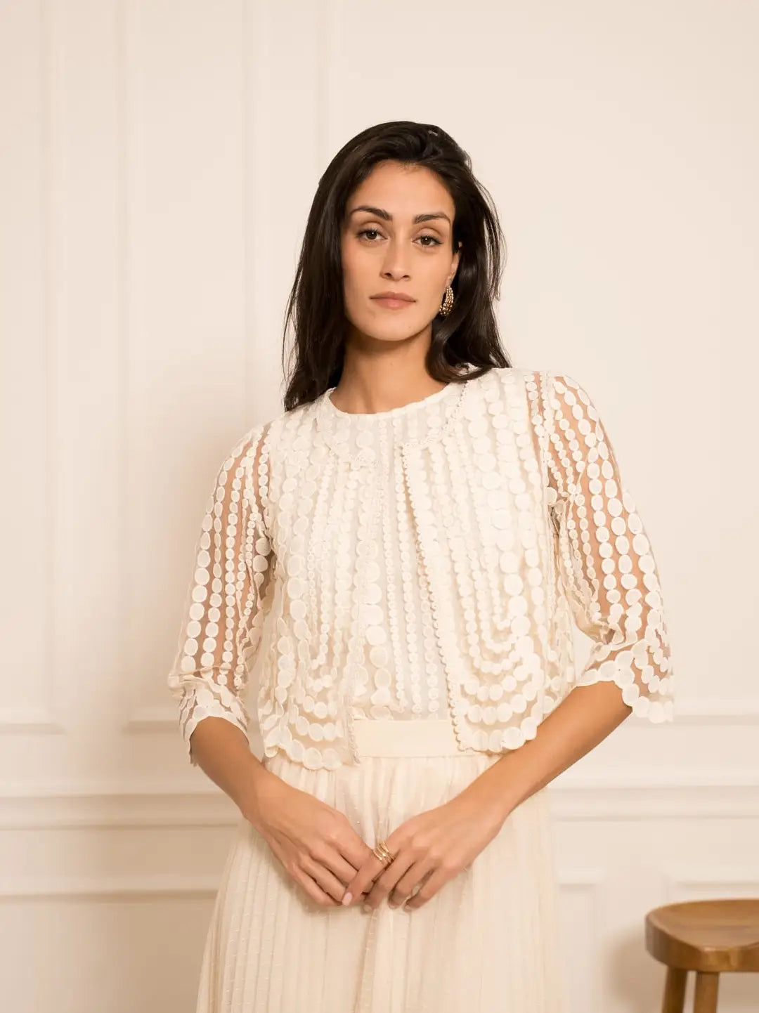 Selena Guipure Lace Bolero