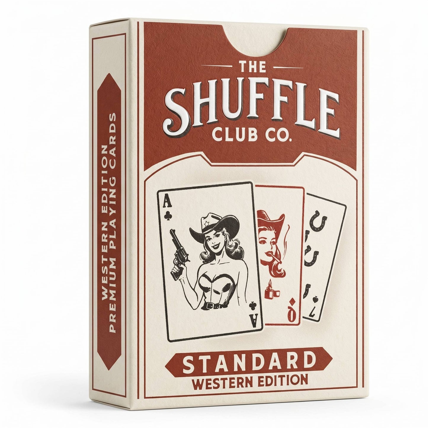 Western Playing Cards – Vintage Cowboy Deck with Custom Western Art & Premium Stock