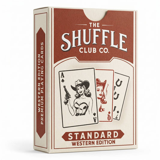 Western Playing Cards – Vintage Cowboy Deck with Custom Western Art & Premium Stock