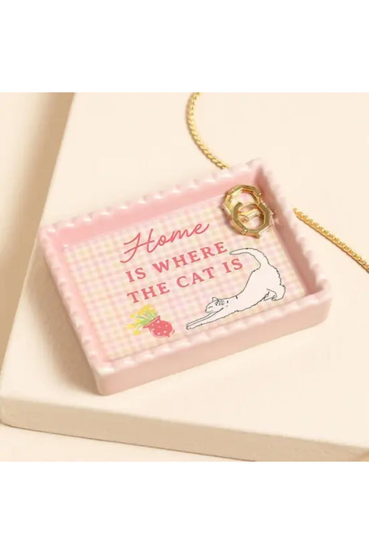 Home Is Where the Cat Is Trinket Dish