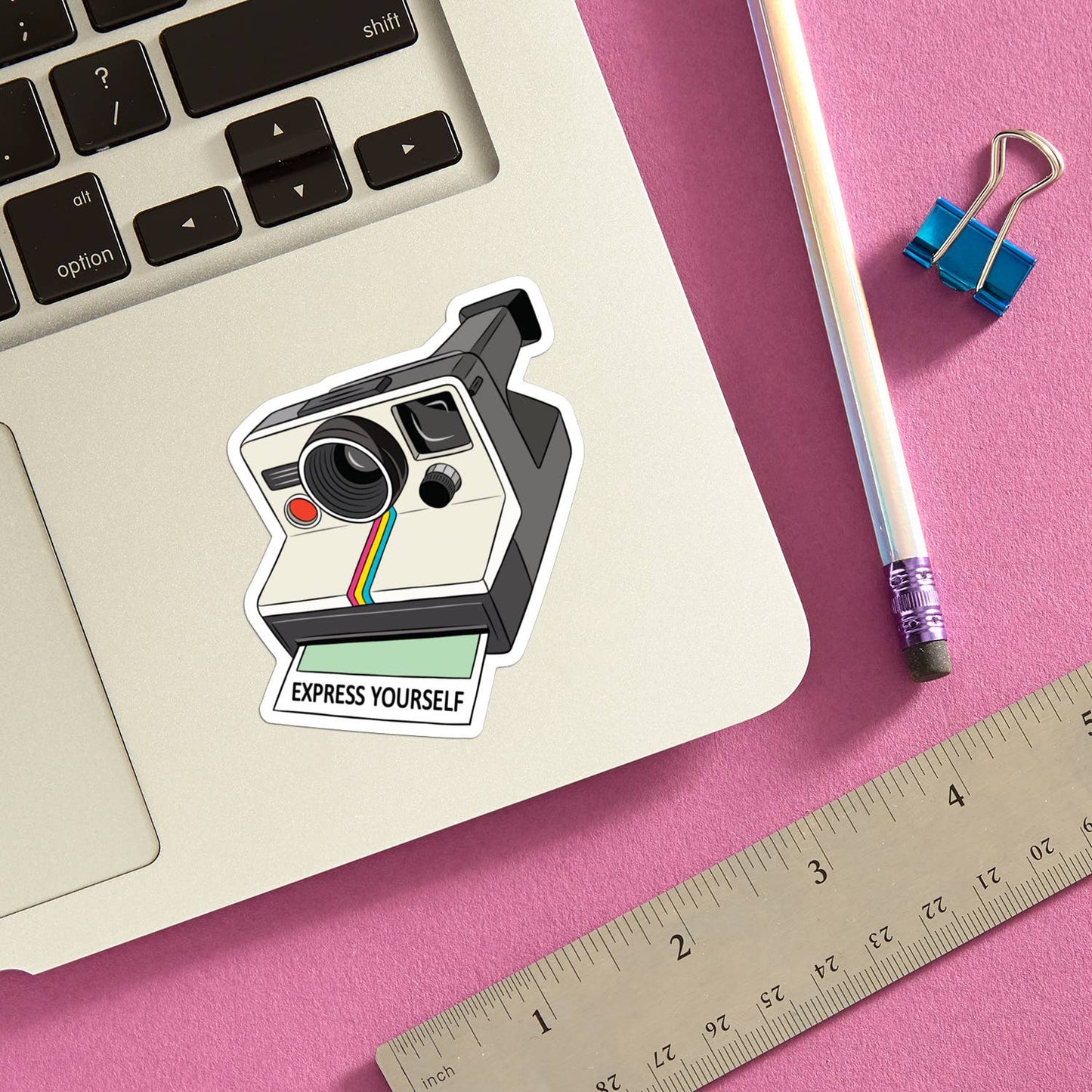 Polaroid Camera Die Cut Sticker