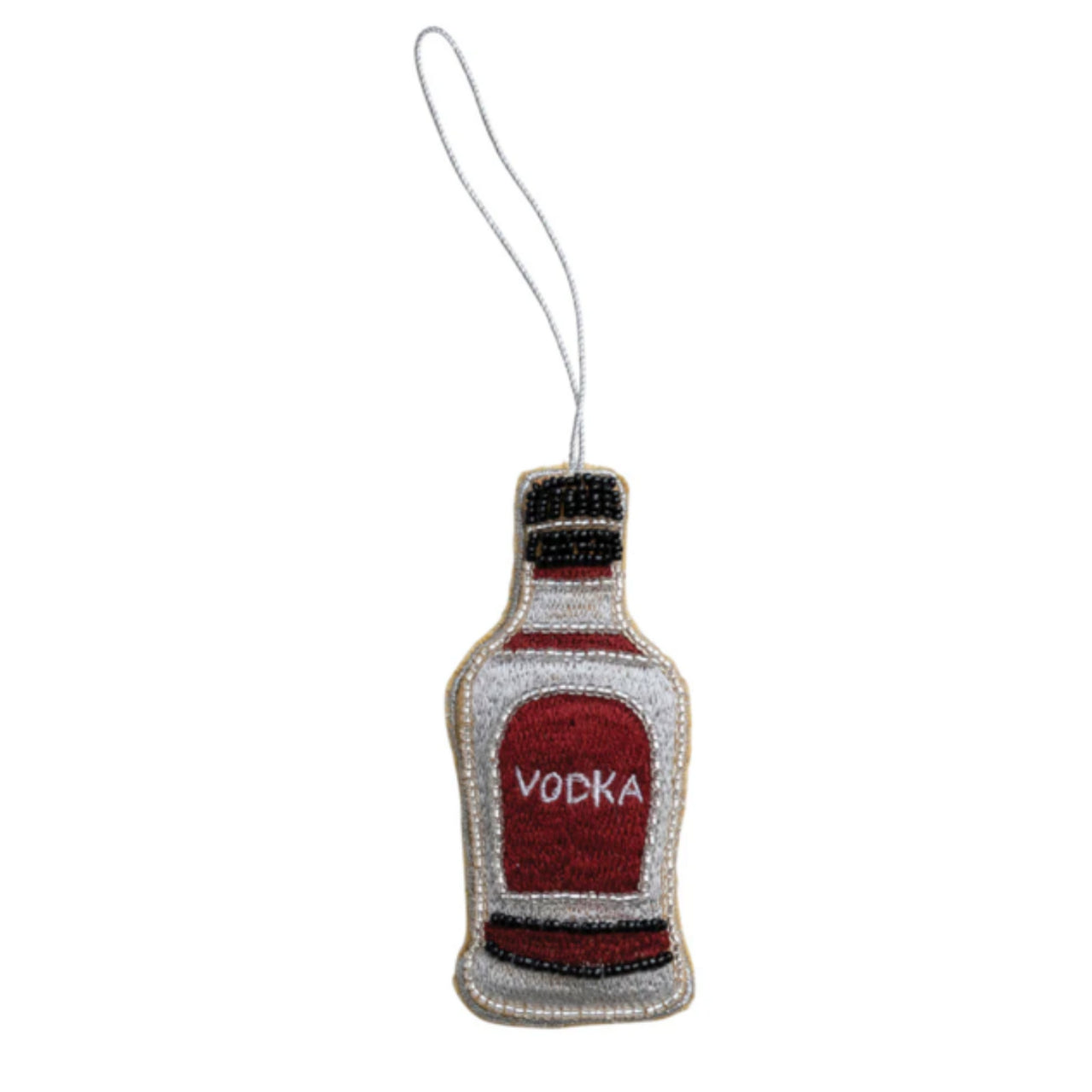 Fabric Vodka Bottle Ornament