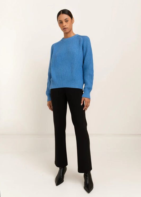 Avery Crew Neck Sweater | Blue Daisy