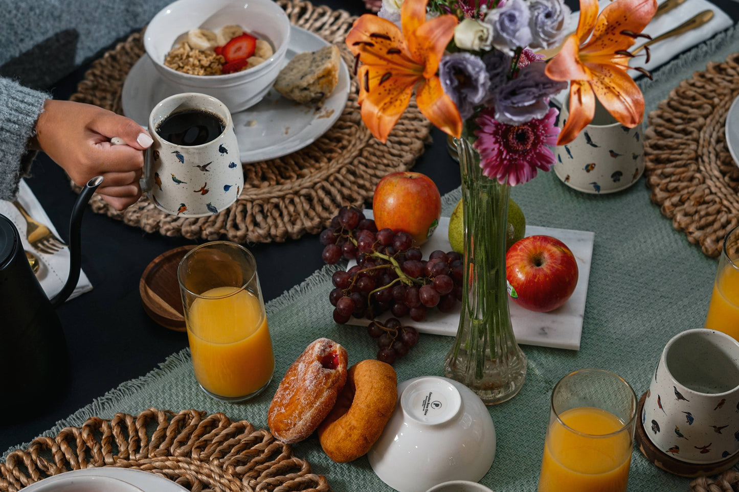 Nature's Symphony Ceramic Birdwatcher's Mug