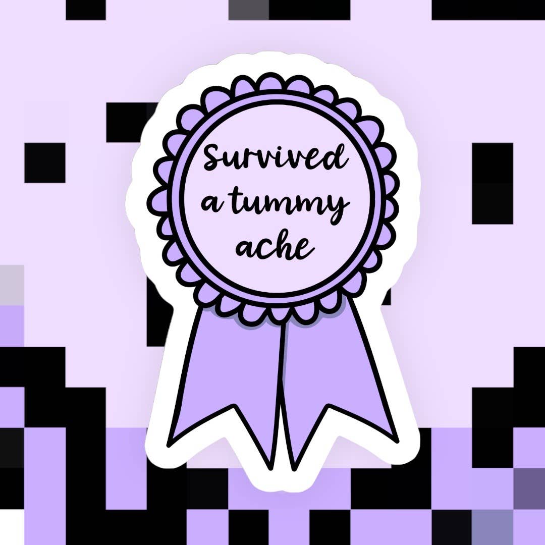Survived a Tummy Ache Sticker