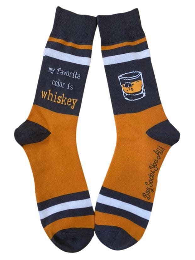 My Favorite Color is Whiskey - Men's Socks