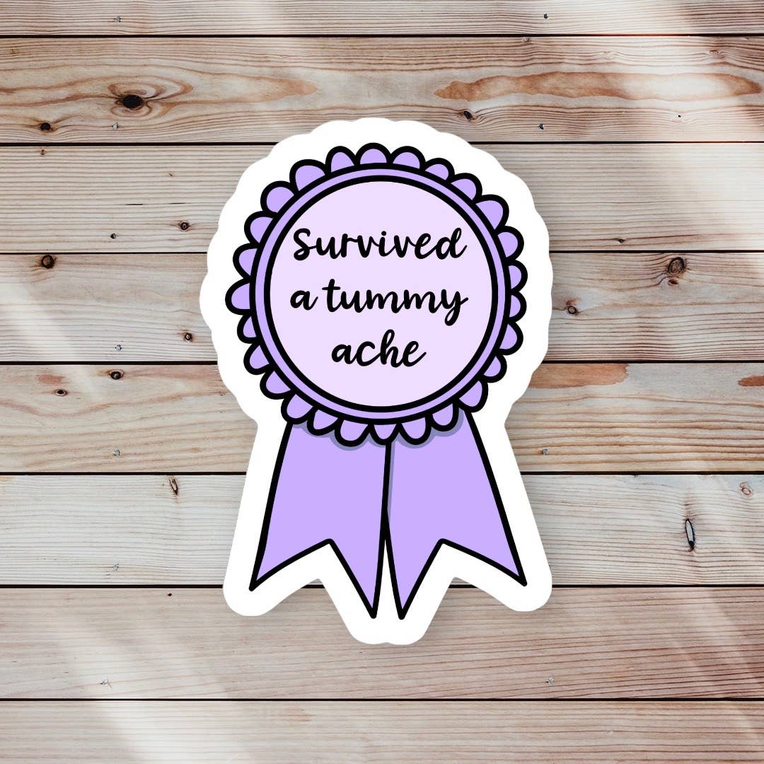 Survived a Tummy Ache Sticker