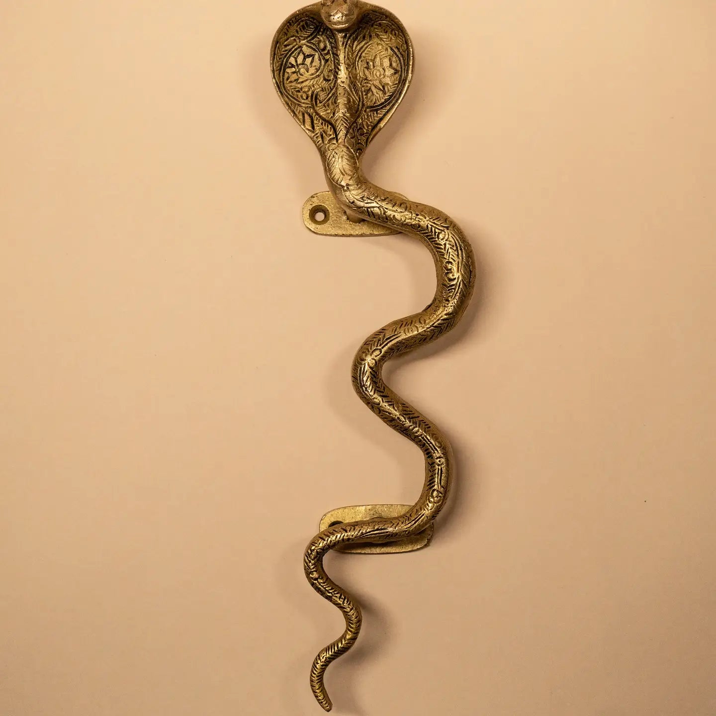 Cobra Snake Brass Handle
