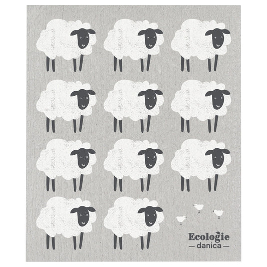 Counting Sheep Swedish Sponge Cloth