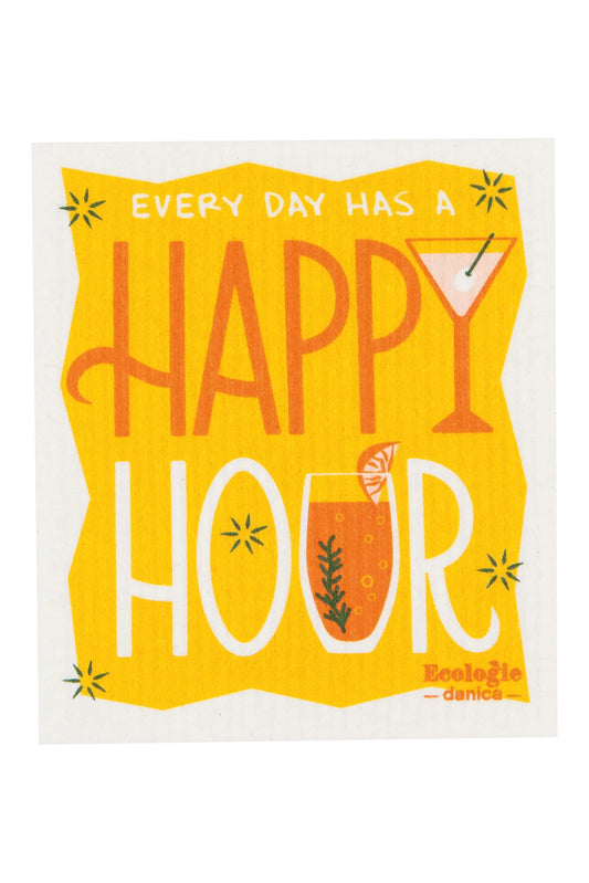 Happy Hour Swedish Sponge Cloth