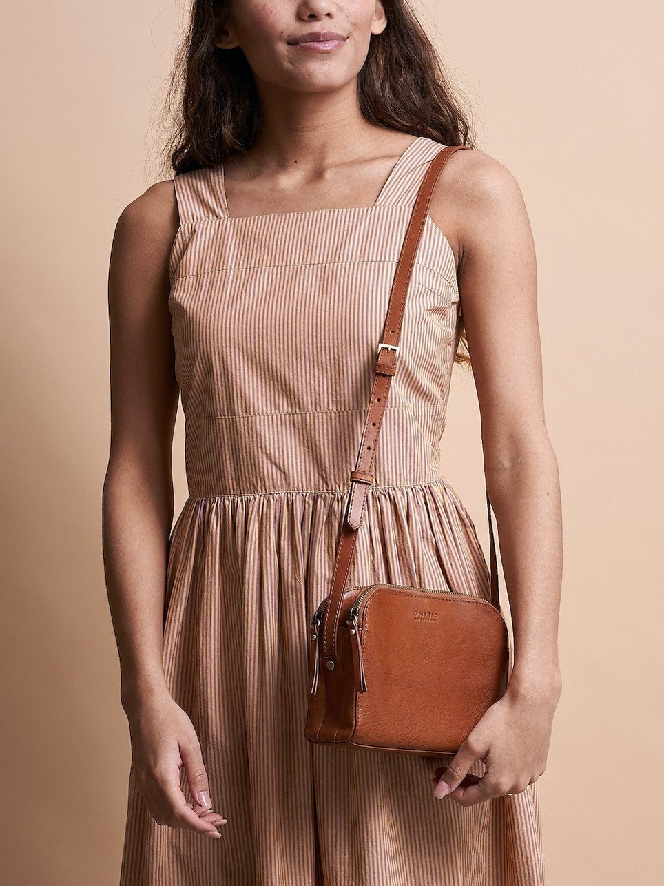 Emily | Leather Strap | Cognac Stromboli Leather