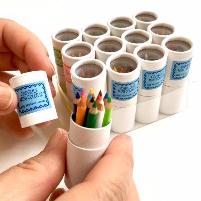 Assorted Mini Pencils in Paper Tube