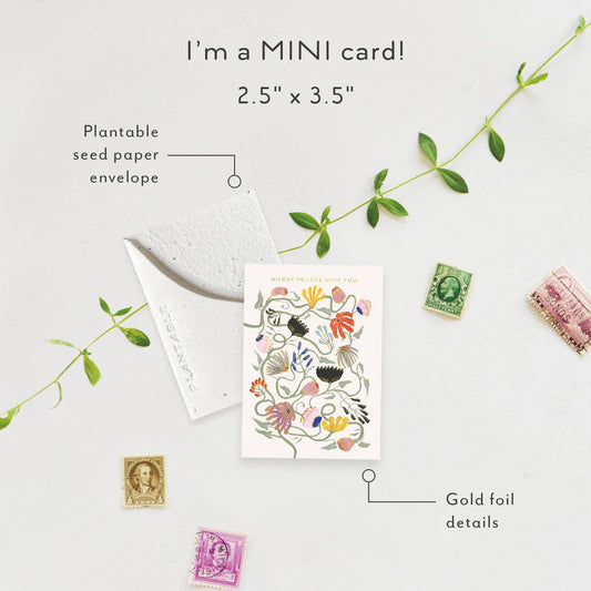Wildly In Love Sprout - Love + Friendship Mini Greeting Card