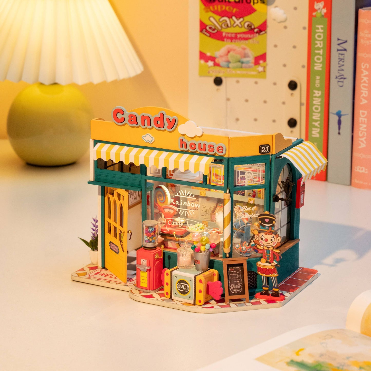 DIY Miniature Model Kit: Rainbow Candy House