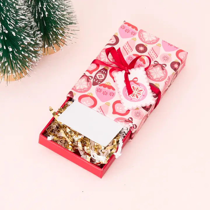 Gift Card Box-Merry Ornaments