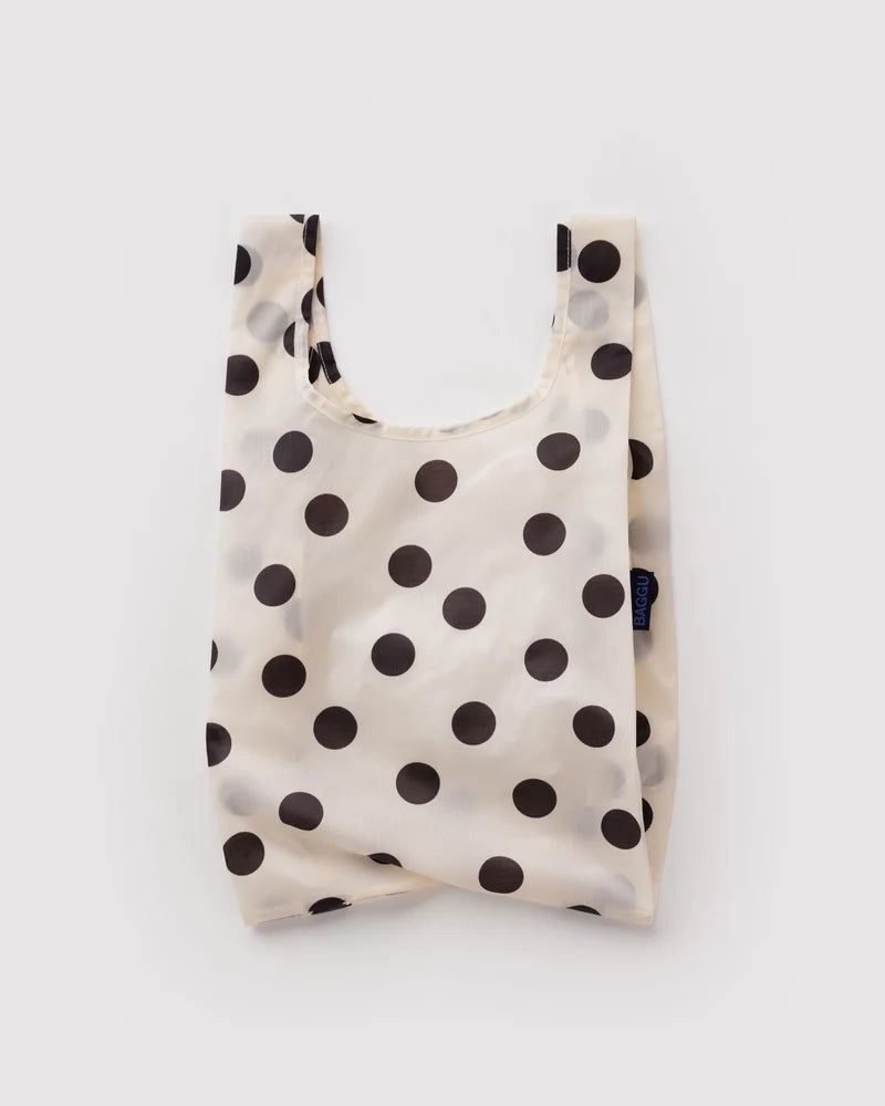Baby Baggu - Cream and Black Polka Dot