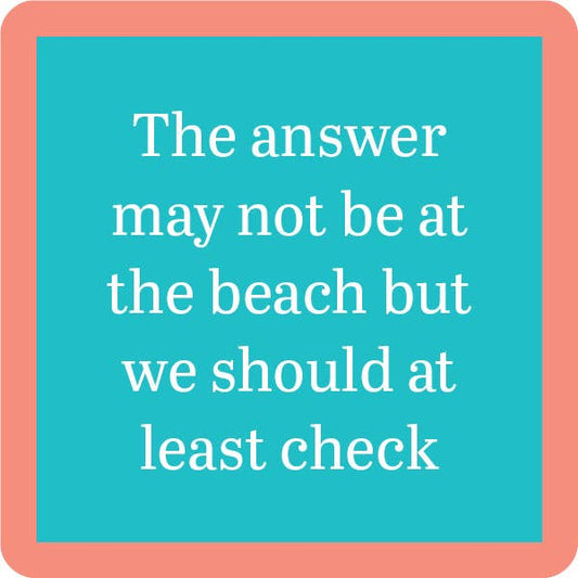 COASTER Beach Answer | Funny Party Gift | Home Bar Decor