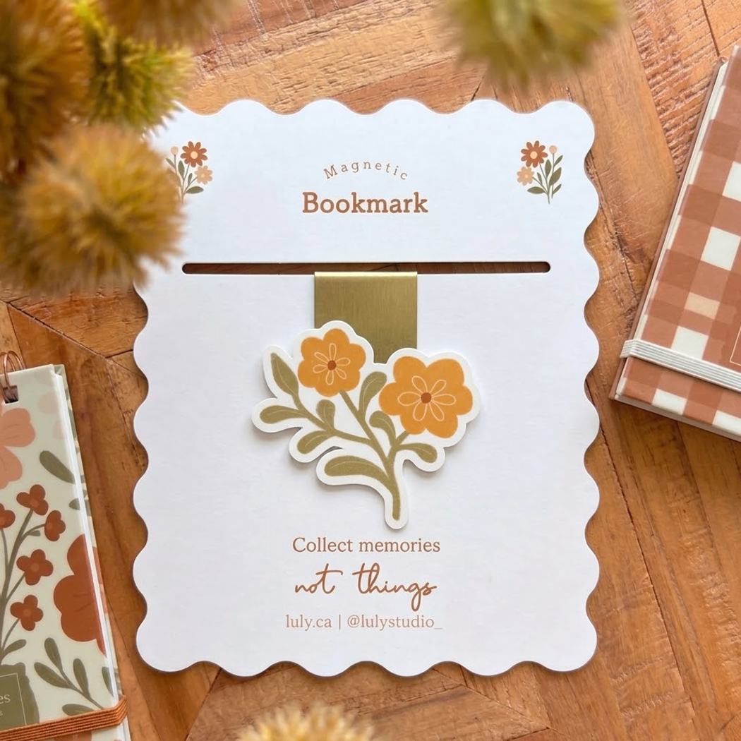 Magnetic Bookmark | Flower