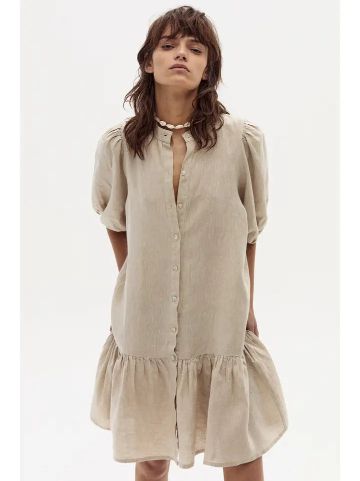 Carmela Linen Dress