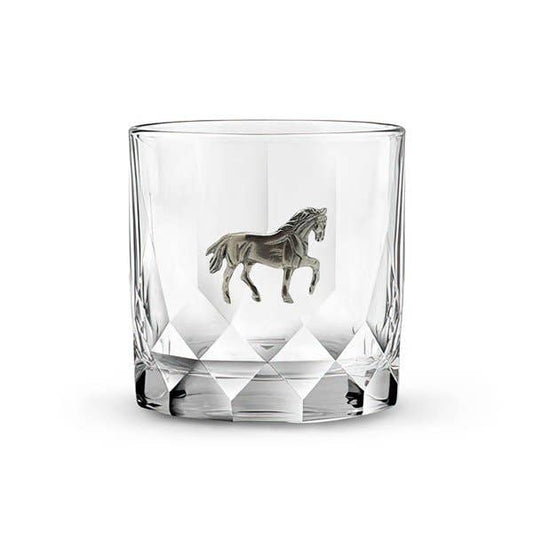 Menagerie Horse Classic Rocks Glass/Tumbler