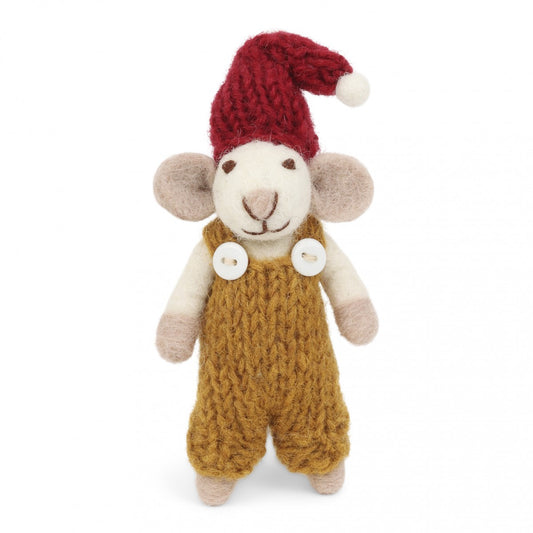 White Mouse with Gold Brown Pants