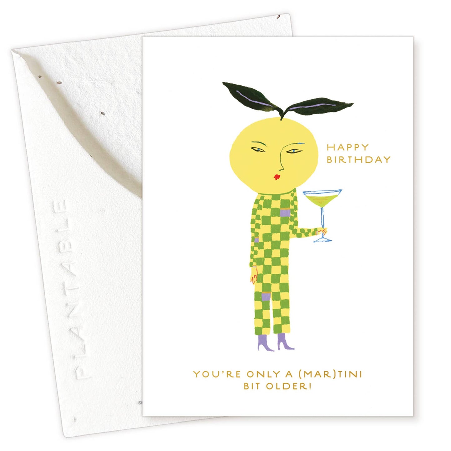 Yuzu Sprout - Birthday Mini Greeting Card 2.5" x 3.5"