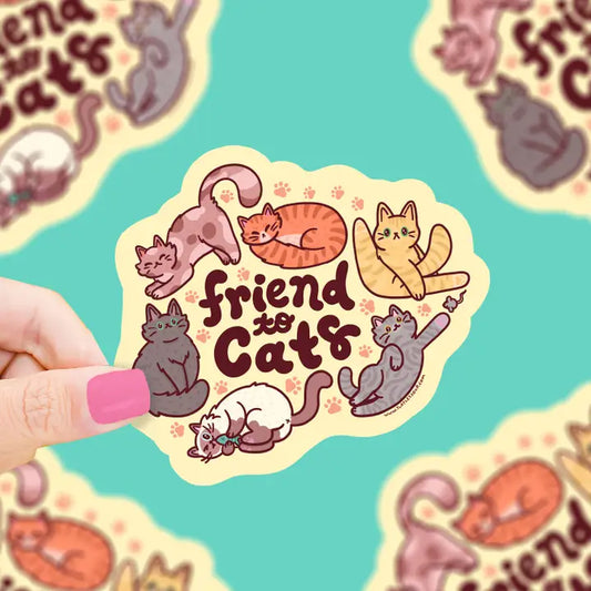 Friends to Cats Vinyl Sticker