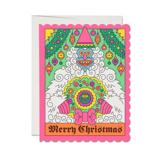 Abominable Snowman greeting card