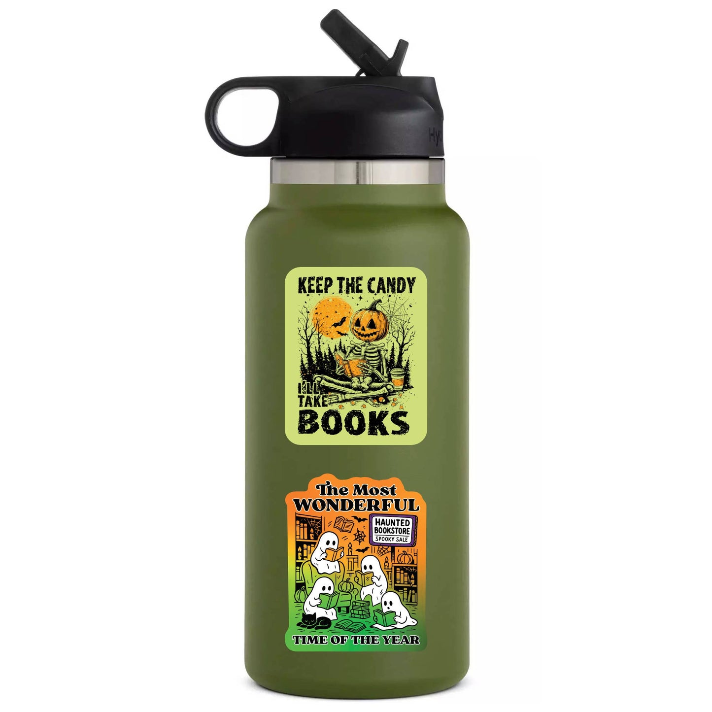 Halloween Haunted Book Read High Quality Vinyl Sticker
