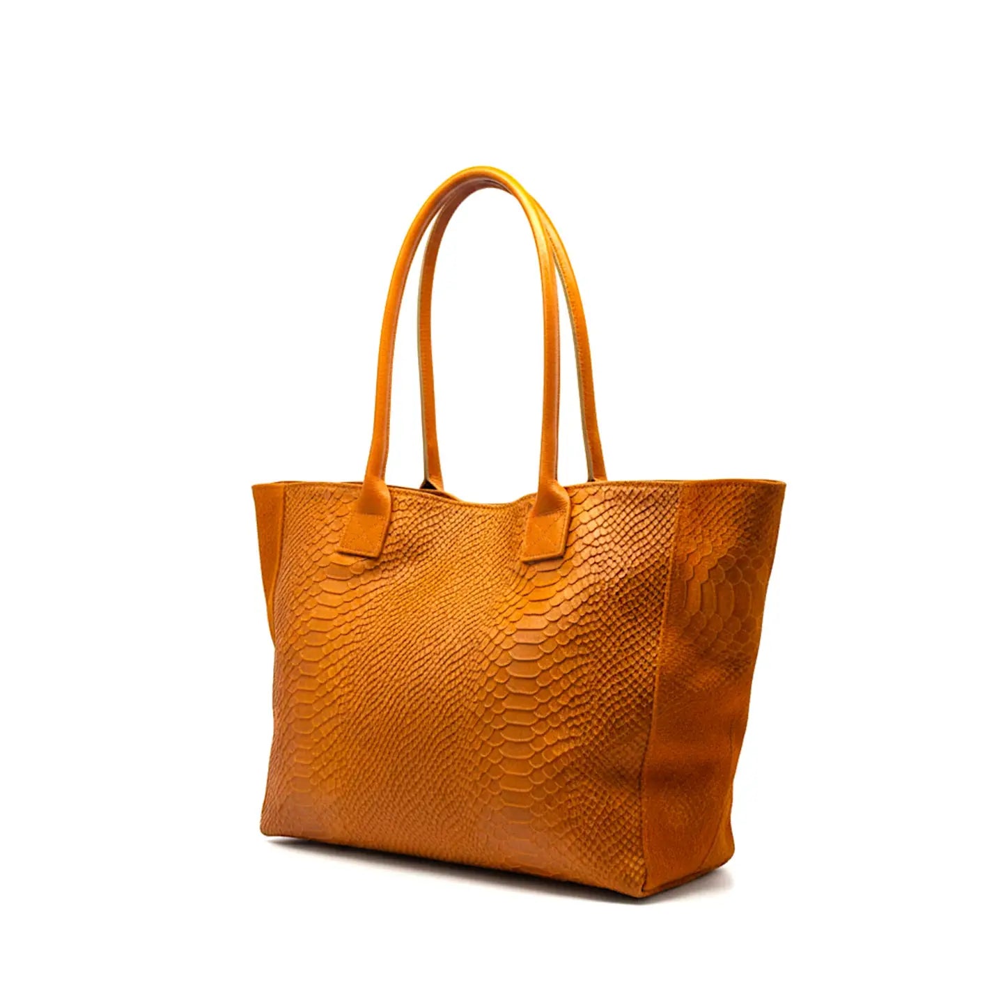 Lola – Italian Python-Embossed Leather Bag