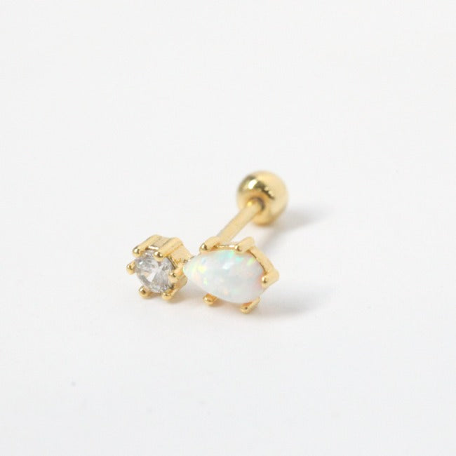 Tiny Array Screw Back Earring