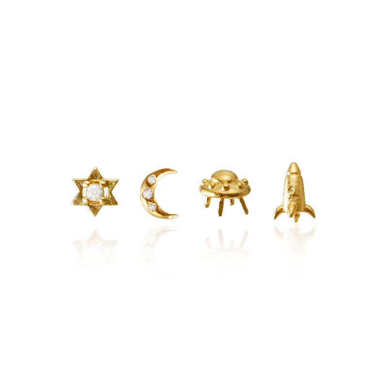 Final Frontier Stud Earrings | Set of Four